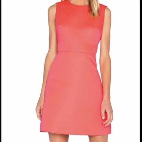 Kate Spade Womens Dress Short Neon Pink A-Line Cutouts Party Fashion Fresh Air 4 - Picture 1 of 7